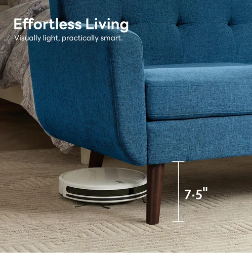 Miniatura 6 de Tbfit Sofá biplaza de 56 pulgadas de ancho, decoración moderna de mediados de siglo, sofás de dos plazas para sala de estar, sofá pequeño tapizado