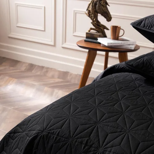 Miniatura 9 de Whale Flotilla - Juego de colcha para cama individual, color negro suave, para camas Twin XL, para todas las estaciones, 2 piezas: incluye 1 colcha