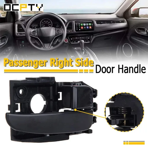 Miniatura 2 de OCPTY Manija de puerta Interior Pasajero Lado Derecho Reemplazo Ajuste 2001-2006 para Hyundai Elantra Manija Interior Puerta Negro