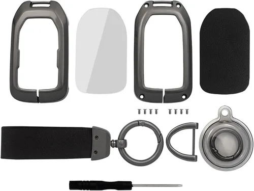 Miniatura 6 de KESENLOE Funda para llavero GMC con llavero Airtag, carcasa de metal para llave de automóvil, protección completa para Chevrolet Chevy Silverado