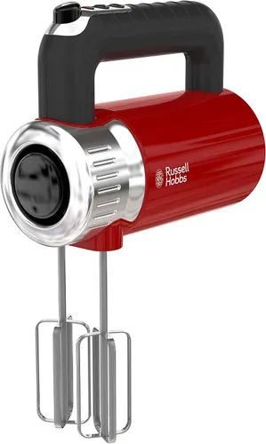 Remington Russell Hobbs MX3100RDR - Batidora de mano estilo retro, 4 velocidades + Turbo Boost, color rojo