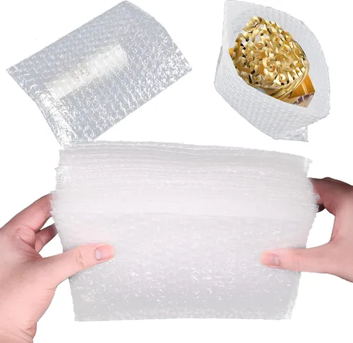 Miniatura 3 de 100 bolsas de burbujas de 4 x 6 pulgadas, pequeñas bolsas de burbujas transparentes, bolsas de amortiguación de burbujas de doble pared