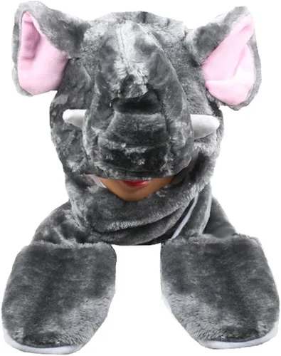 Miniatura 2 de Silver Fever - Gorro de felpa suave con orejeras integradas bufanda guantes