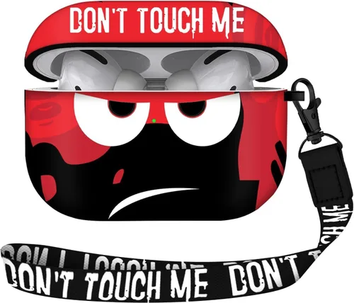 Miniatura 9 de Funda para Airpods Pro de 2ª generación 2022, Don't Touch Me para Airpods Pro 2 con llavero, funda suave y bonita a prueba de golpes para mujeres