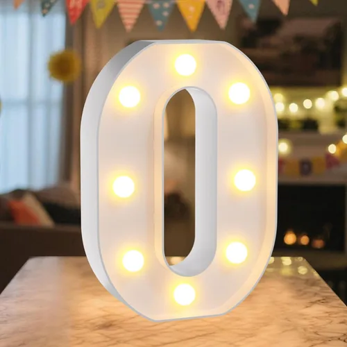 Miniatura 46 de Letrero de números con luz LED de marquesina, letrero de números de cumpleaños iluminado para decoración de fiesta de cumpleaños, pared de bar