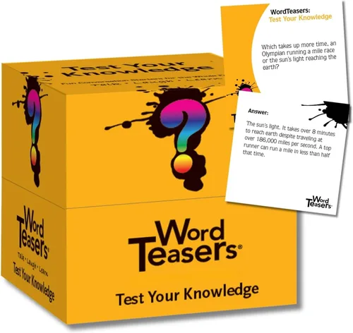 ? WORD TEASERS Pon a prueba tus conocimientos – Juego de trivia de conocimiento aleatorio para adultos y niños – Divertido e interesante juego de