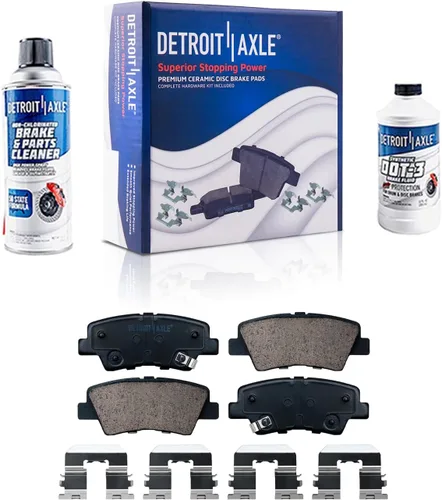Miniatura 131 de Detroit Axle - Kit de freno delantero para Dodge Ram 1500 Durango Dakota Chrysler Aspen Dakota Driver Side Disco Freno Pinza de freno de cerámica