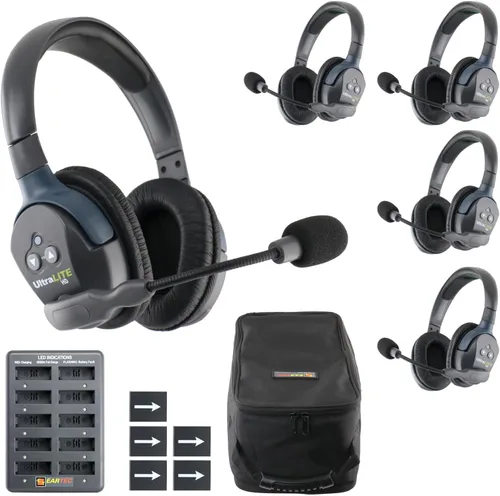 Miniatura 7 de EARTEC UL2D Ultralite HD Sistema de auriculares de intercomunicación inalámbrico, comunicación dúplex completo para 2 personas, oreja dual, alcance