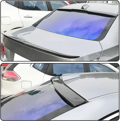 Miniatura 2 de Alerón de techo de fibra de carbono real compatible con 2004-2010 E60 M Sport y M5 E60 Sedan Roof Window Visor Spoiler Wing Lip Factory Outlet