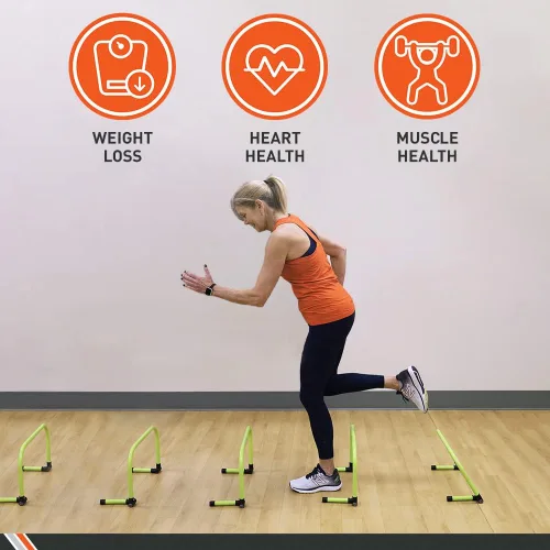 Miniatura 2 de Body Sport Adjustable Athletic Speed Training Hurdles, Jumping & Speed Training Fitness Equipment, Hurdles for Track & Field, Basketball, Soccer &