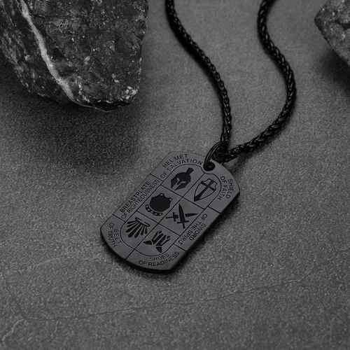 Miniatura 8 de FaithHeart Collar de sello de caballeros templarios, joyería de Cristo compañeros soldados para hombres y mujeres con delicado embalaje de regalo