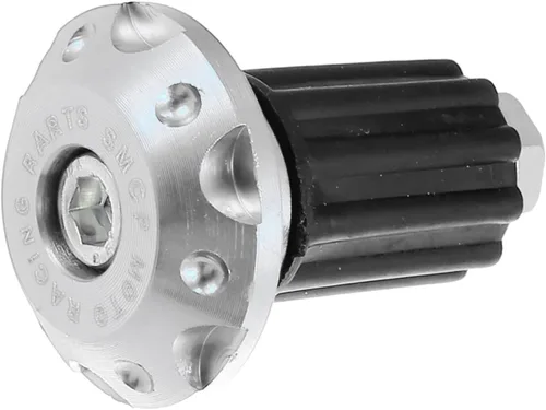 Miniatura 4 de X AUTOHAUX 1 par 7/8 "0.866 in motocicleta mano apretones manillar final deslizante tapas tapones aleación de aluminio negro
