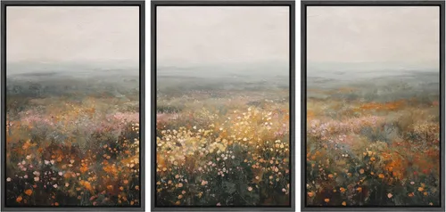 Miniatura 9 de Ashbrook Set de Arte de Pared en Lienzo Enmarcado, Naturaleza, Horizonte de Playa Nebulosa, Ilustraciones de Área Silvestre, Bellas Artes, Paisaje