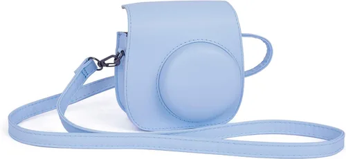Miniatura 8 de Instant Mini 12 - Funda protectora para cámara Fujifilm Instax Mini 12/11, funda de piel sintética de alta calidad para cámara con bolsillo y correa
