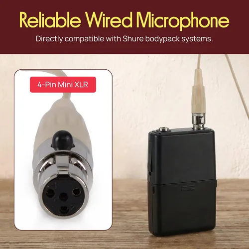 Miniatura 5 de Pyle-Pro PMEMS10, micrófono interno omnidireccional XLR (para sistema Shure)