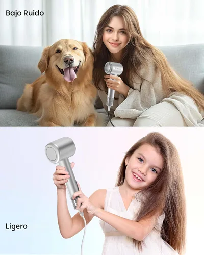 Miniatura 7 de Secador de Pelo, Secador de Pelo Iónico de Alta Velocidad y Bajo Ruido para Secado Rápido, Regalos de Cumpleaños y Navidad para Mujeres, Hombres