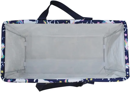 Miniatura 178 de NGIL Bolsa de comestibles reutilizable extra grande plegable de gran tamaño para comestibles, almacenamiento, picnic, playa, Bronco-negro occidental
