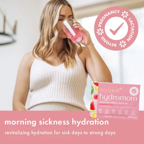 Miniatura 3 de Boobie Hydromom Superfood Mezcla de Bebida con Electrolitos, Sandía Yuzu Impulso Refrescante de Energía e Hidratación para Mamás Esenciales