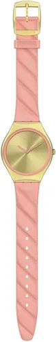 Miniatura 2 de Swatch Skin Irony St Correa de acero de cuarzo rosa 18 reloj casual modelo SYXG114 Amarillo