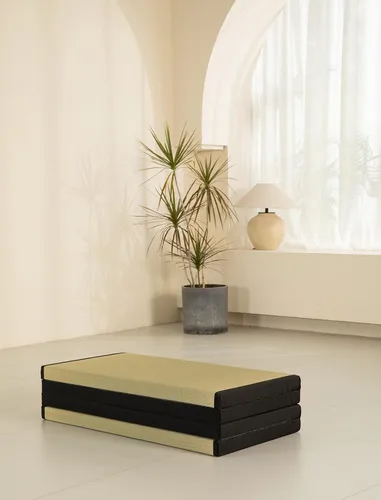 Miniatura 6 de MustMat Tapete grueso de tatami individual XL, cama de tatami japonés con bolsa de almacenamiento, 39 x 80 x 2 pulgadas (negro)