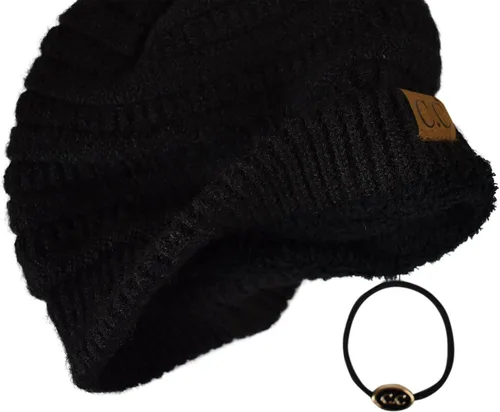Miniatura 521 de C.C Trendy Warm Chunky Soft Stretch Cable Knit Beanie