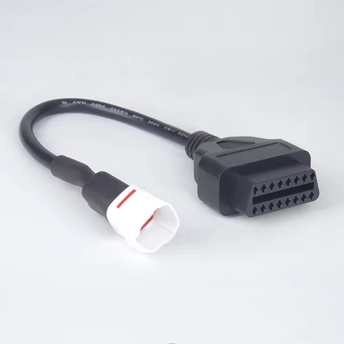 Miniatura 8 de Cable adaptador OBD2, escáner de diagnóstico para motocicleta, adaptador de diagnóstico OBD de 4 pines a lector de código de falla OBD2, escáner