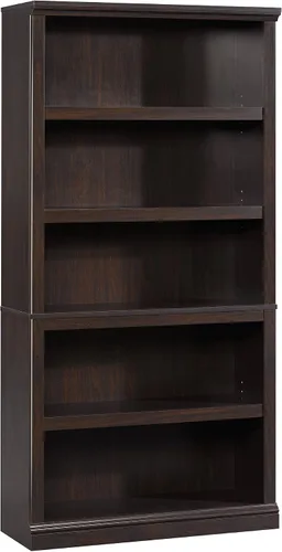Miniatura 20 de Sauder Estantería de libros de madera de 5 niveles Librería multipropósito para oficina en casa, sala de estar, en acabado Negro Estate Estate Negro
