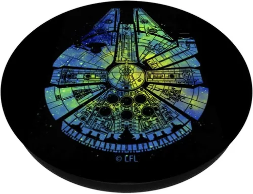 Miniatura 2 de Star Wars Millennium Falcon Tie Dye Galaxy Fill PopSockets PopGrip: agarre intercambiable para teléfonos y tabletas