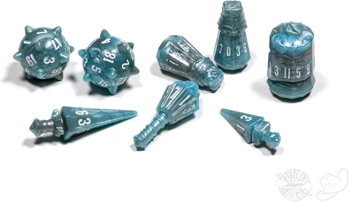 Miniatura 16 de PolyHero Wizard Dice Set – Acid Splash Polyheadral Shaped Dice for D&D & RPG - Role Playing Games 8-Piece Themed Set, Unique Gift for Tabletop