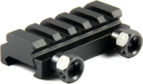 Miniatura 4 de TACFUN Paquete de 3 elevadores medianos y bajos de 1 pulgada de alto y 0.75 pulgadas de alto, 5 ranuras de 0.79 pulgadas, montaje de alcance