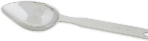 Miniatura 3 de RSVP International Endurance cuchara medidora ovalada, 1/4 taza, acero inoxidable