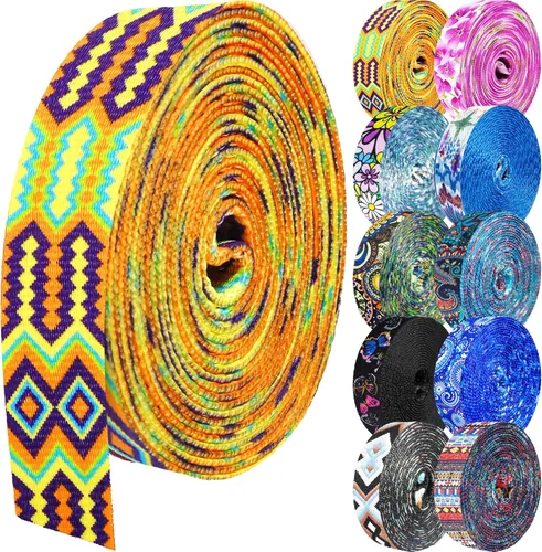 Miniatura 78 de 1.5 pulgadas Correa de nailon con patrón, correas de cinturón de nailon, correas para bolso, correas para mochila, cinturón de nailon