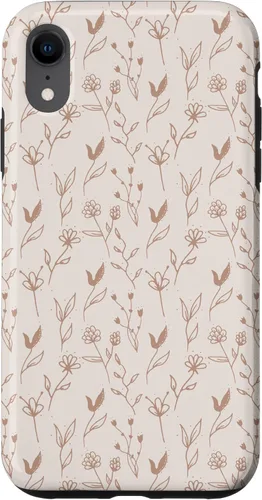 Miniatura 24 de Beige Tan Wildflower Floral Minimal Flower Boho Case for iPhone 17