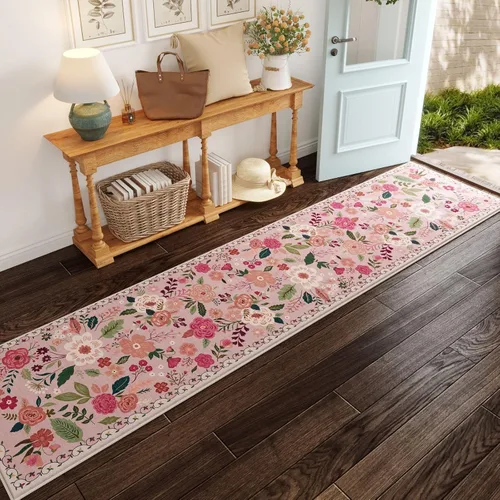 Miniatura 11 de Rugcomf Alfombra Pasillera para Pasillos Alfombra de Cocina Antideslizante 2'6'' x 8' Alfombras Pasilleras Lavables con Respaldo de Goma Alfombra