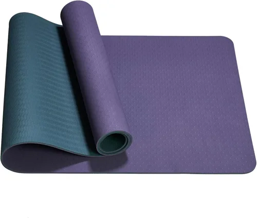 Tapete de yoga, tapete de yoga con diseño antideslizante, tapete profesional de TPE para ejercicio, 72 x 24 pulgadas, tapete de entrenamiento
