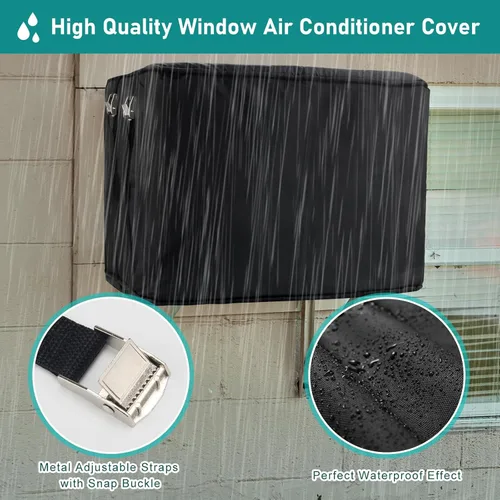 Miniatura 6 de Cubierta de aire acondicionado para ventana de invierno impermeable para unidad exterior, cubierta de protección contra congelación Luxiv