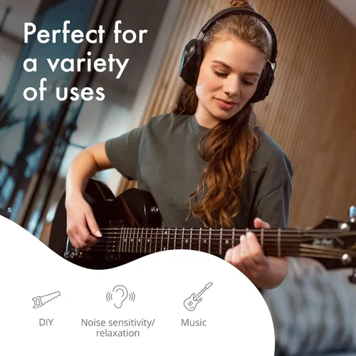 Miniatura 6 de Orejeras Alpine Defender para adultos para reducción de ruido - Auriculares premium de protección contra ruido para estudio, concentración, trabajo