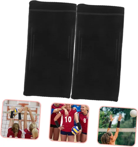 Miniatura 4 de Yardwe 1 par de almohadillas elásticas para brazos de voleibol, protector deportivo para alivio y diseño transpirable para un uso cómodo