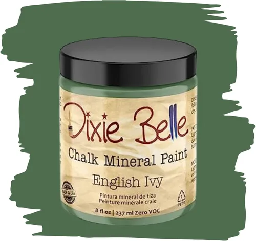 Miniatura 203 de Dixie Belle Paint Company - Pintura con acabado de tiza para muebles, color negro (Caviar), 1 galón, 128 fl oz, pintura mineral color rosa intenso