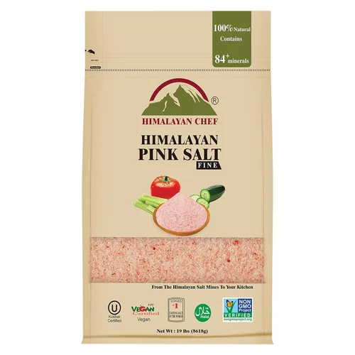 Miniatura 13 de Himalayan Chef Sal Rosa de Grano Fino, 10 libras (2 bolsas de 5 libras) - Pura, Natural, Kosher, Sin OGM, Rica en Minerales, para Cocinar