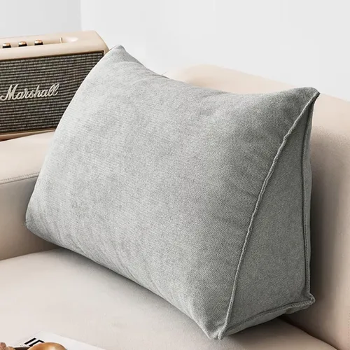 Miniatura 10 de Almohada para cabecero, almohada de cuña para lectura y reposo en cama, color verde claro, para respaldo triangular, soporte para lectura, espalda