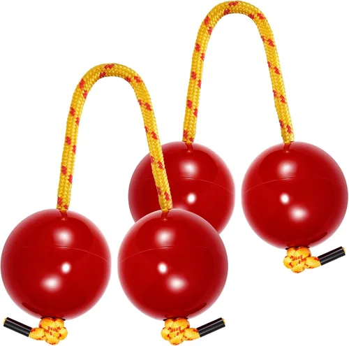 Miniatura 7 de Aslatua - 2 piezas de ritmos africanos auténticos Shaker Kashaka Musical Instrumentos de percusión de una sola mano, instrumento Kashaka para niños