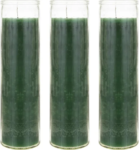 Miniatura 7 de Mega Candles 6 velas de oración devocionales sin perfume de color rojo para 7 días, velas de cera prémium de 2 x 8 pulgadas, santuario, vigilias