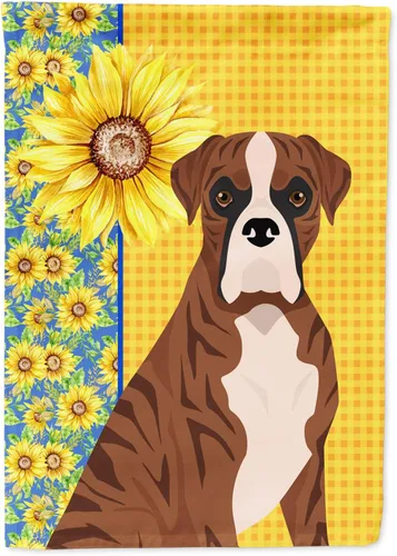 Miniatura 171 de Caroline's Treasures WDK5331CHF - Bandera de verano con diseño de girasoles rojos y blancos, manga grande, para porche, para colgar en la pared