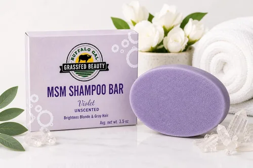 Miniatura 12 de MSM + Barra de champú Tallow - Citrus - Champú sólido sin sulfato para cabello suave, brillante y manejable - pH equilibrado, sin silicona, sin