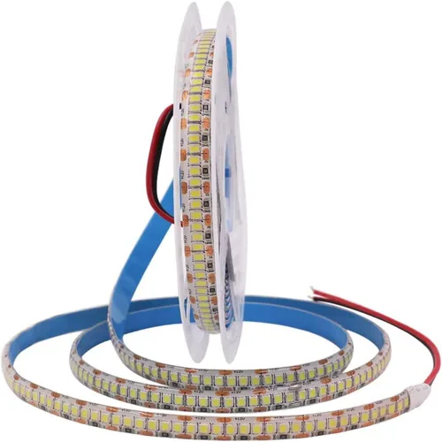 Miniatura 9 de Tira de luces LED AC110-130V, regulable, 10,000 lúmenes, 16.4 pies, SMD 2835, 600 LED, impermeable, IP44, tira de cinta, más brillo que las tiras