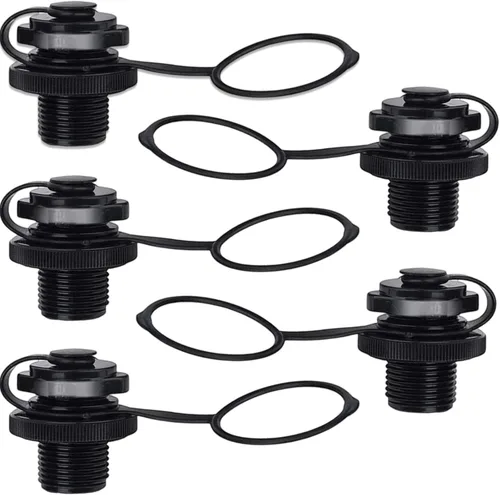 Tapón inflable para kayaks, 5 unidades, 0.787 in de diámetro roscado, piezas de repuesto para botes inflables Intex Boat Intex, accesorios de barco