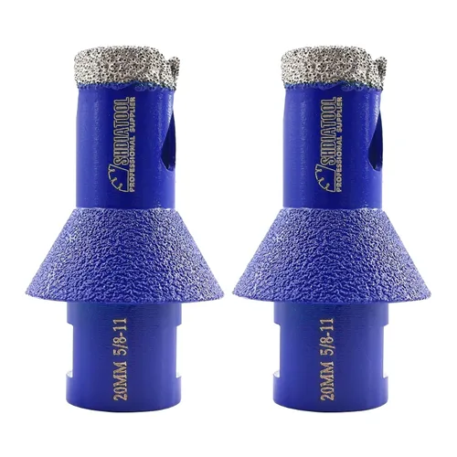 Miniatura 11 de SHDIATOOL Brocas de núcleo de perforación de diamante, sierra de agujero de 1 pulgada para azulejos de porcelana para biselado biselado mármol