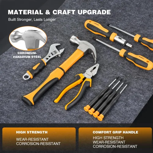 Miniatura 5 de SOARFLY Upgradd Juego de Herramientas de 180 Piezas - Caja de Herramientas con Taladro Inalámbrico de 8V, Juego de Taladro Manual para Hombres