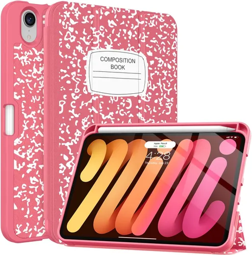 Miniatura 9 de Soke Funda para iPad mini 7(A17 Pro) 2024/iPad Mini 6 2021 de 8.3 pulgadas con Soporte para Lápiz-[Carga de Lápiz + Activación/Suspensión